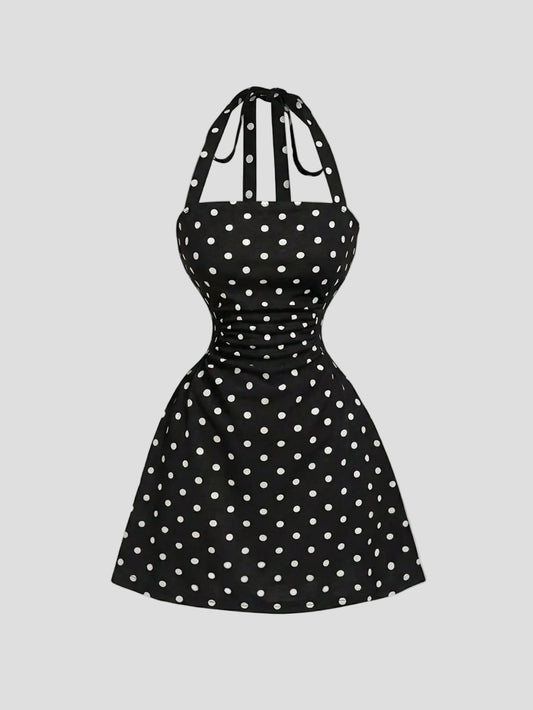 Sabine – Kleid mit schwarzen Punkten