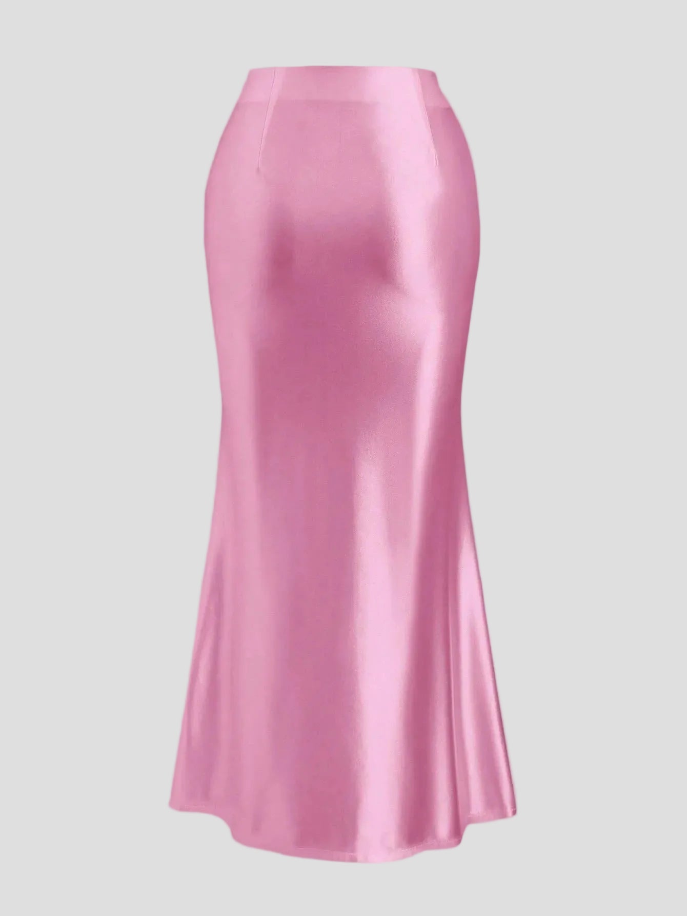 Rosé – Satin-Eleganz Midirock