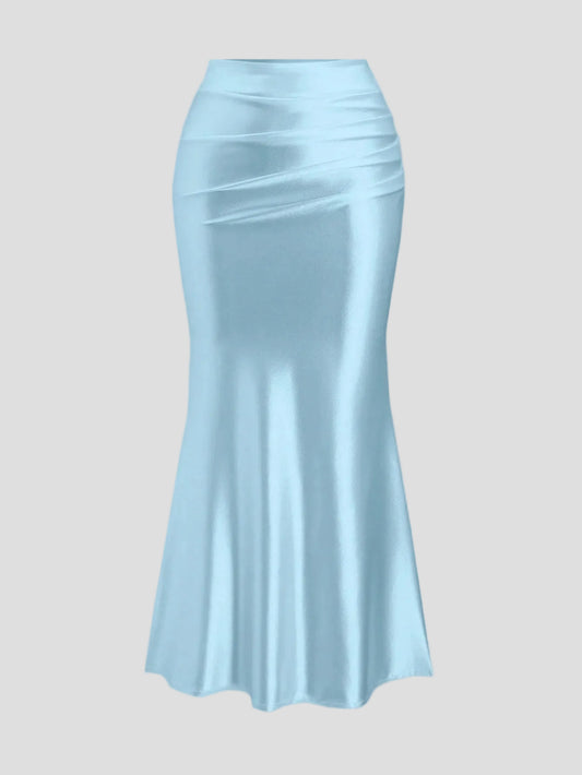 Sky – Satin Breeze Midirock