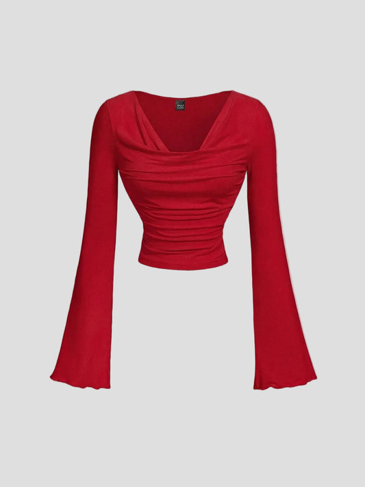 Scarlet – Drapiertes Oberteil