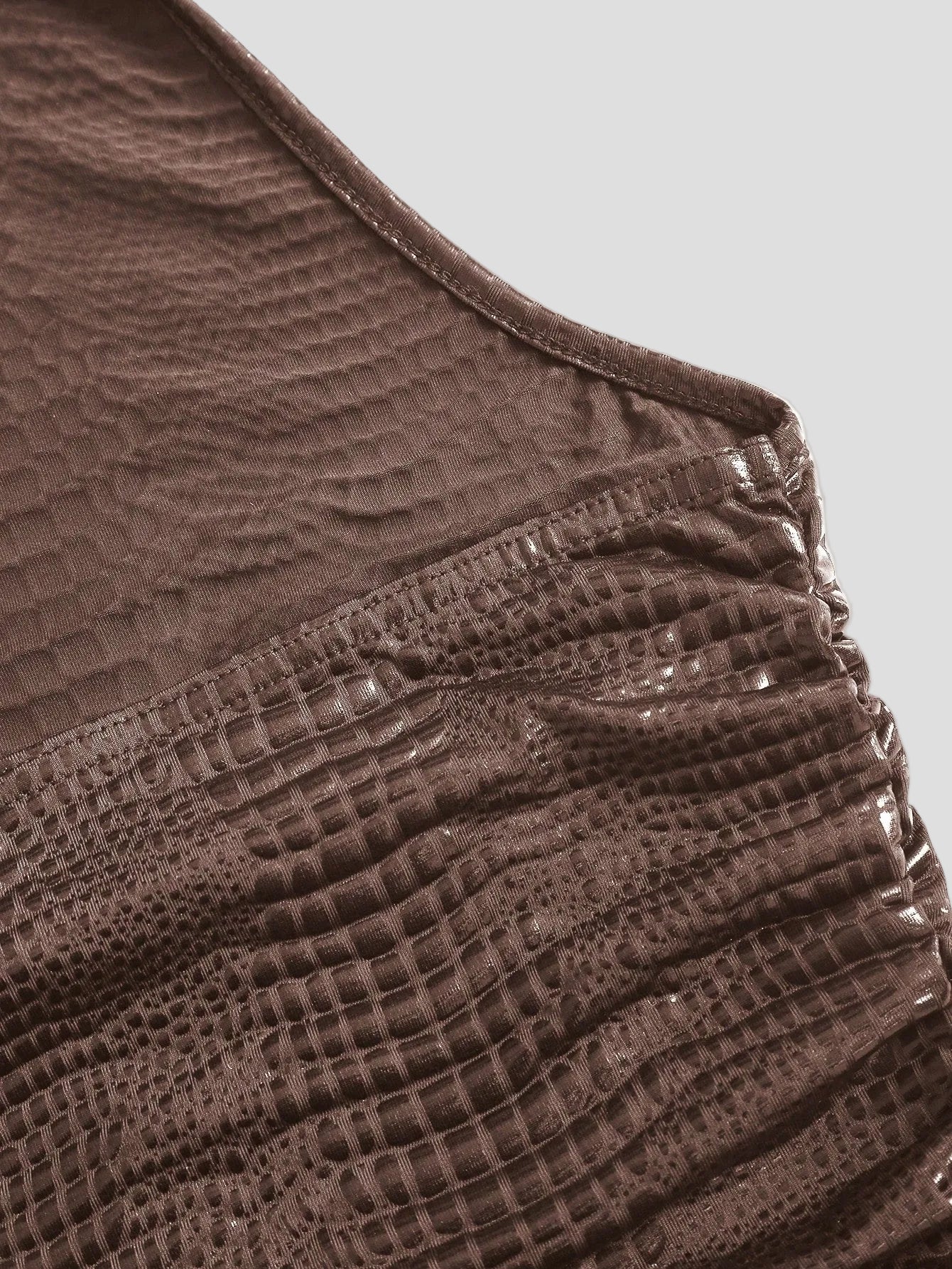 Sabine - Croco Neckholder-Top