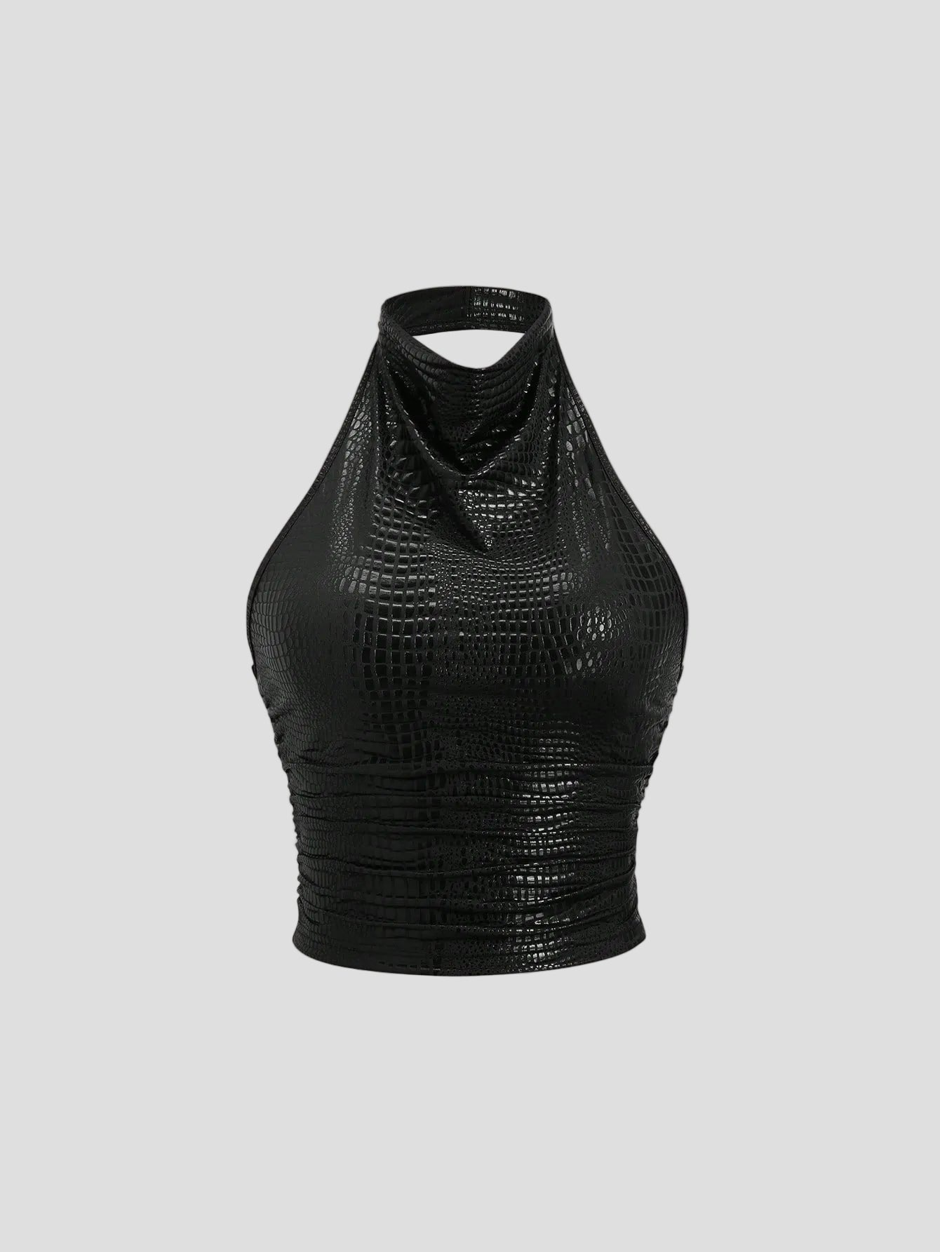 Mireille - Croco-Neckholder-Top