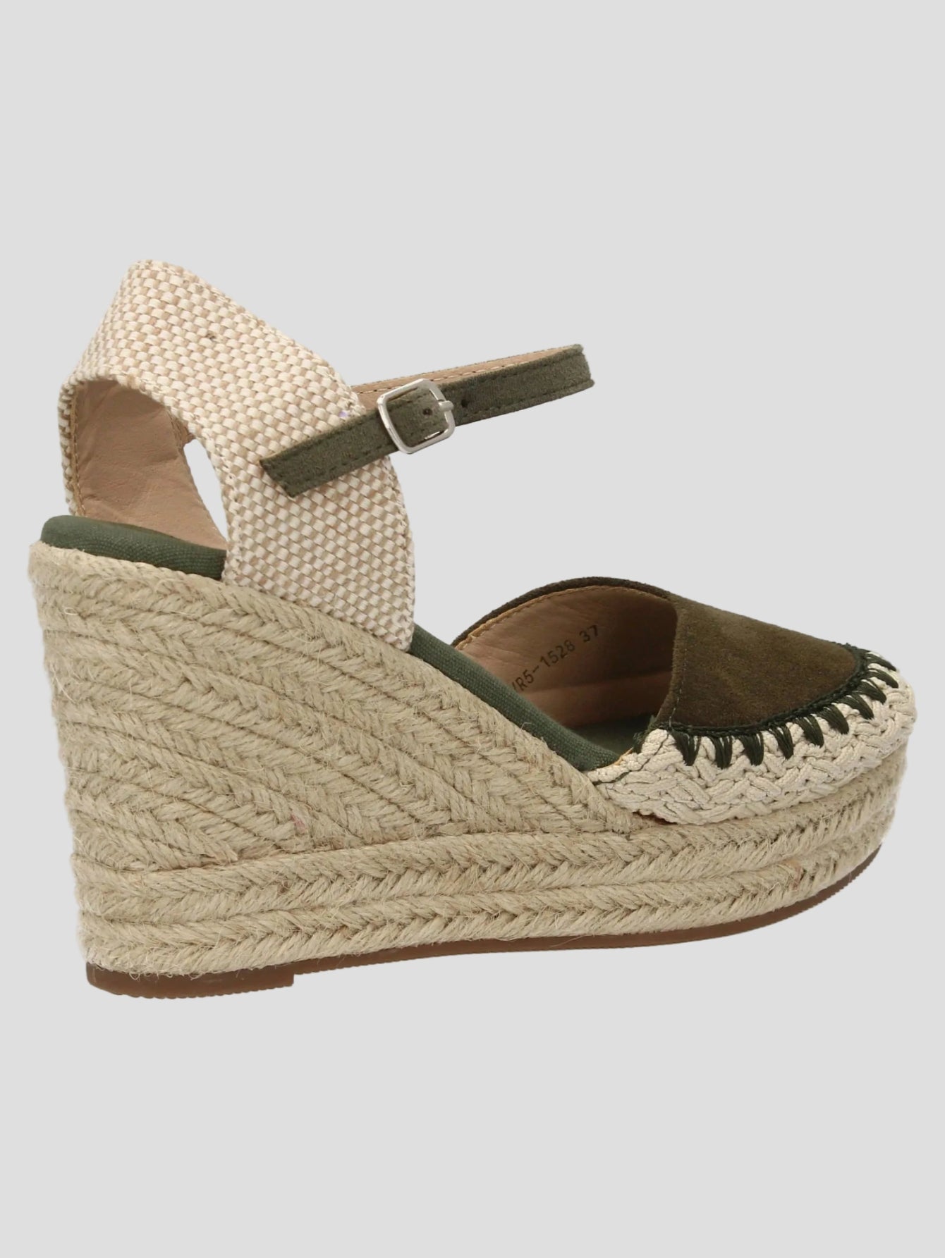 Solea - Grüne Espadrille-Keilabsätze