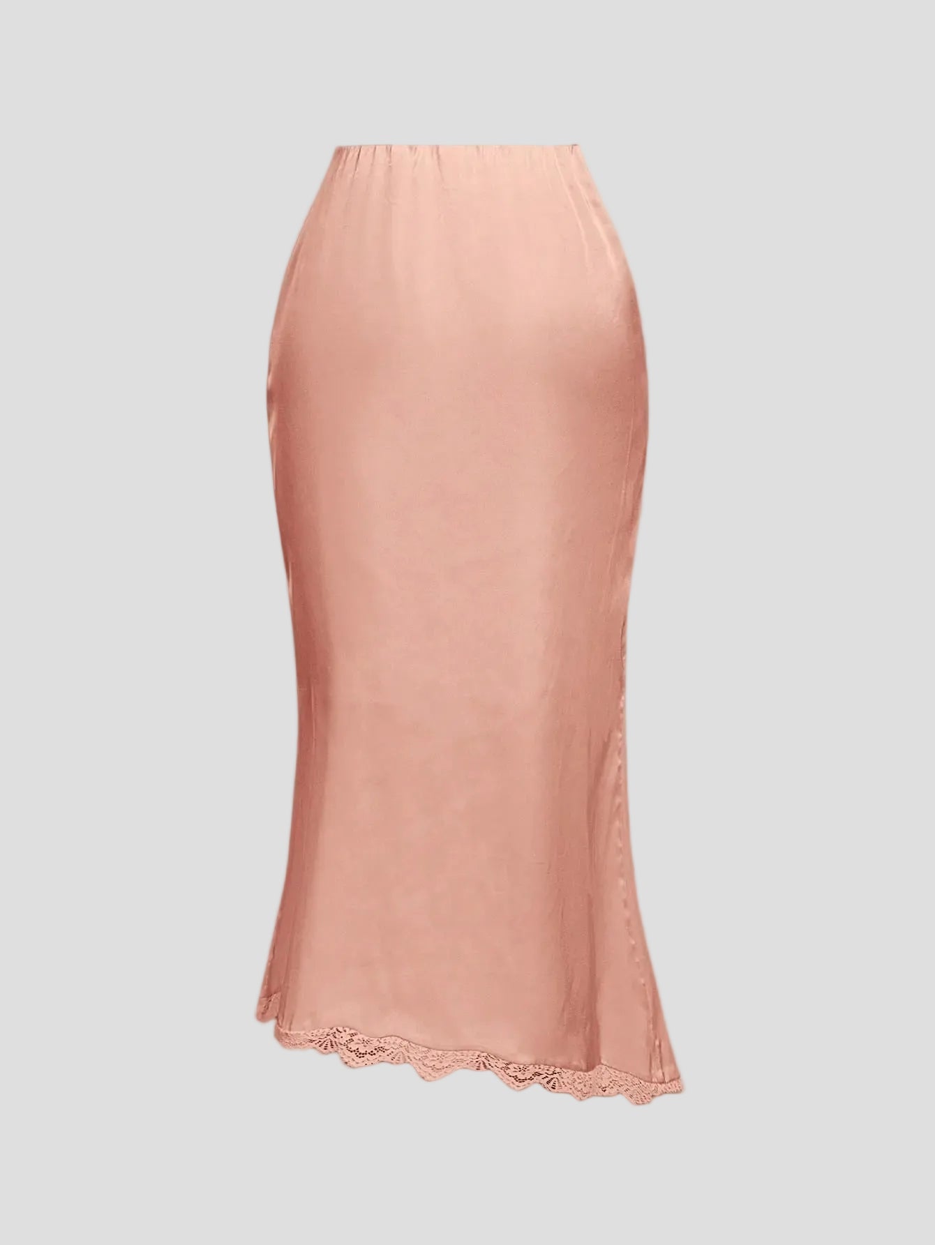 Lunaria – Spitzen-Satin-Midirock