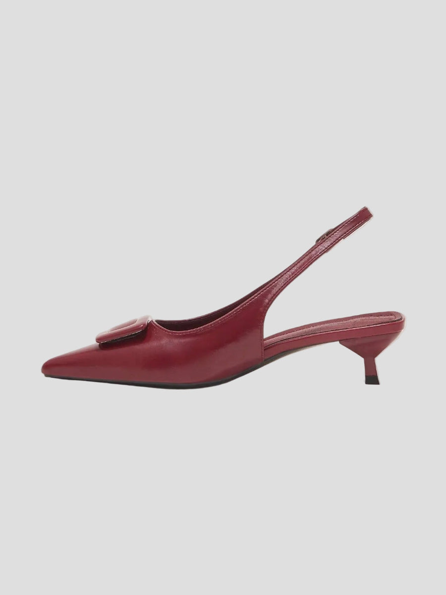 Eliane - Rouge Slingbacks