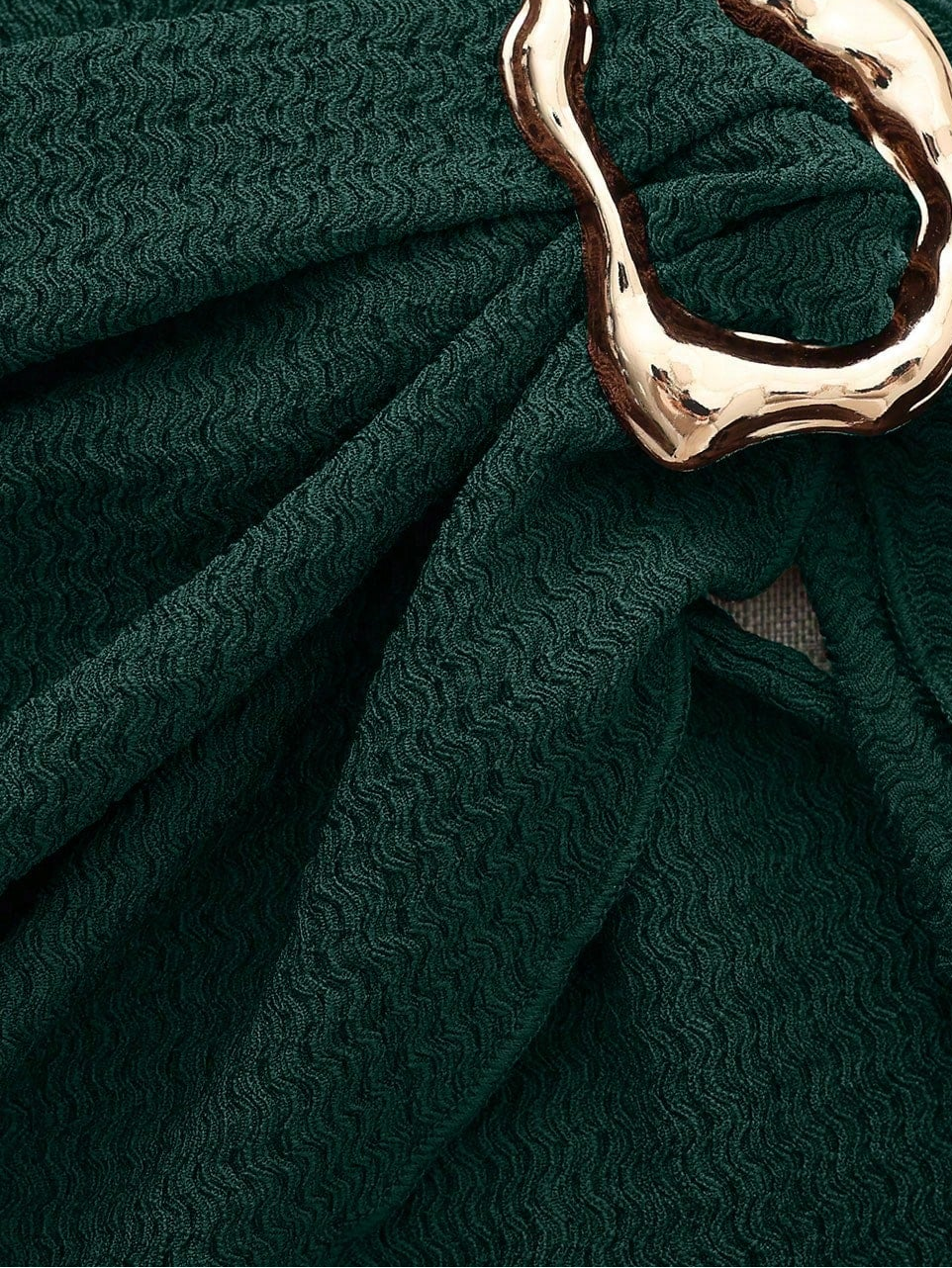 Nina – Smaragdgrünes, drapiertes Minikleid