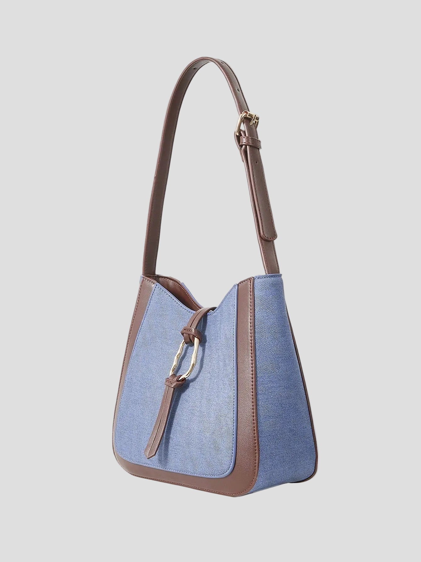 Eliane – Azure Canvas-Umhängetasche