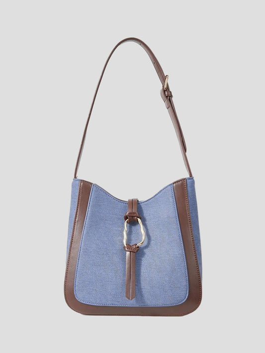 Eliane – Azure Canvas-Umhängetasche