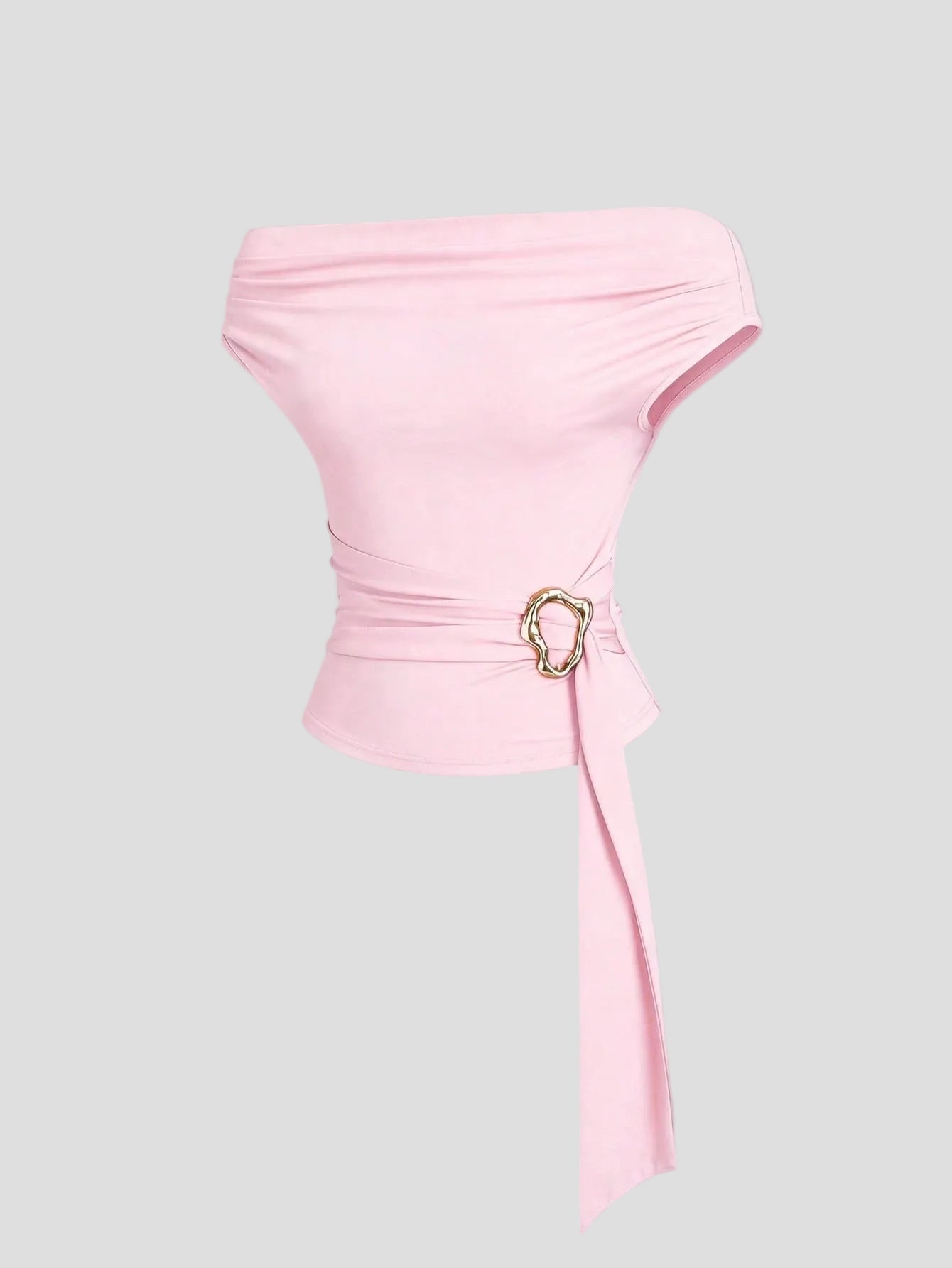 Anneliese – schulterfreies Wickel-Top