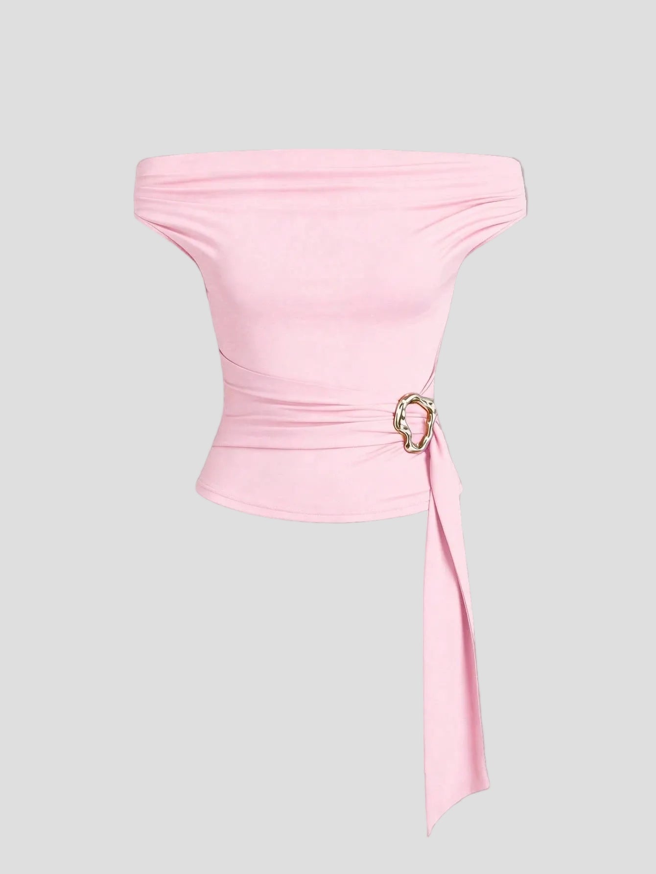 Anneliese – schulterfreies Wickel-Top