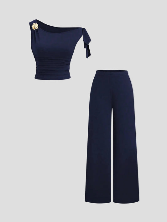 Aurélie – One-Shoulder Eleganz-Set