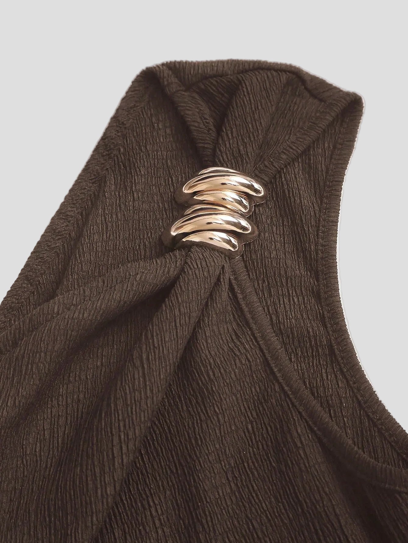 Sienna – Mocha One-Shoulder-Kleid