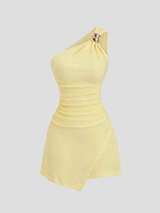 Limoncello - Lumière One-Shoulder-Kleid