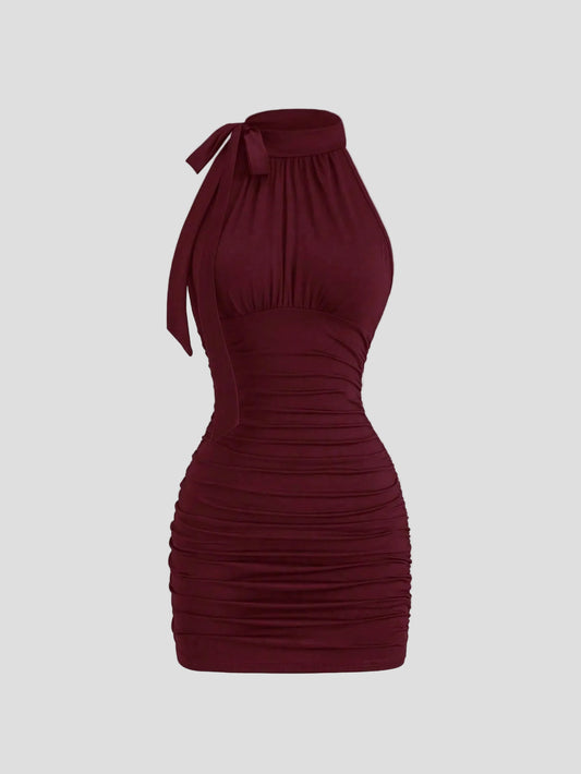 Colette - Bordeaux-Eleganz-Kleid