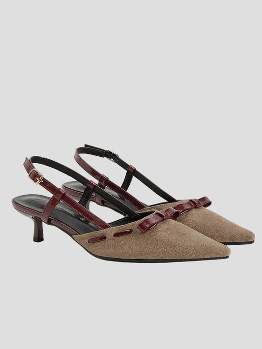 Carolina - Slingpumps aus Samt