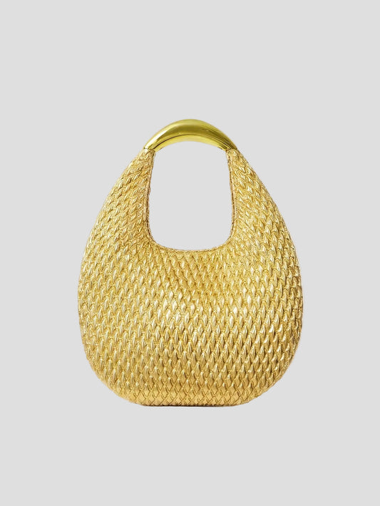 Noémie - Gold Éclat Hobo Bag