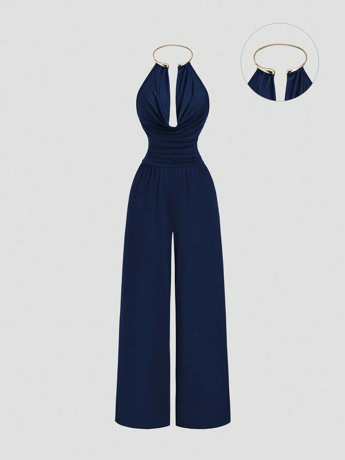 Sweetra Macacão feminino marrom, modelo retrô elegante e moderno, perfeito para a primavera/verão. Ideal para o dia a dia e para ocasiões especiais.