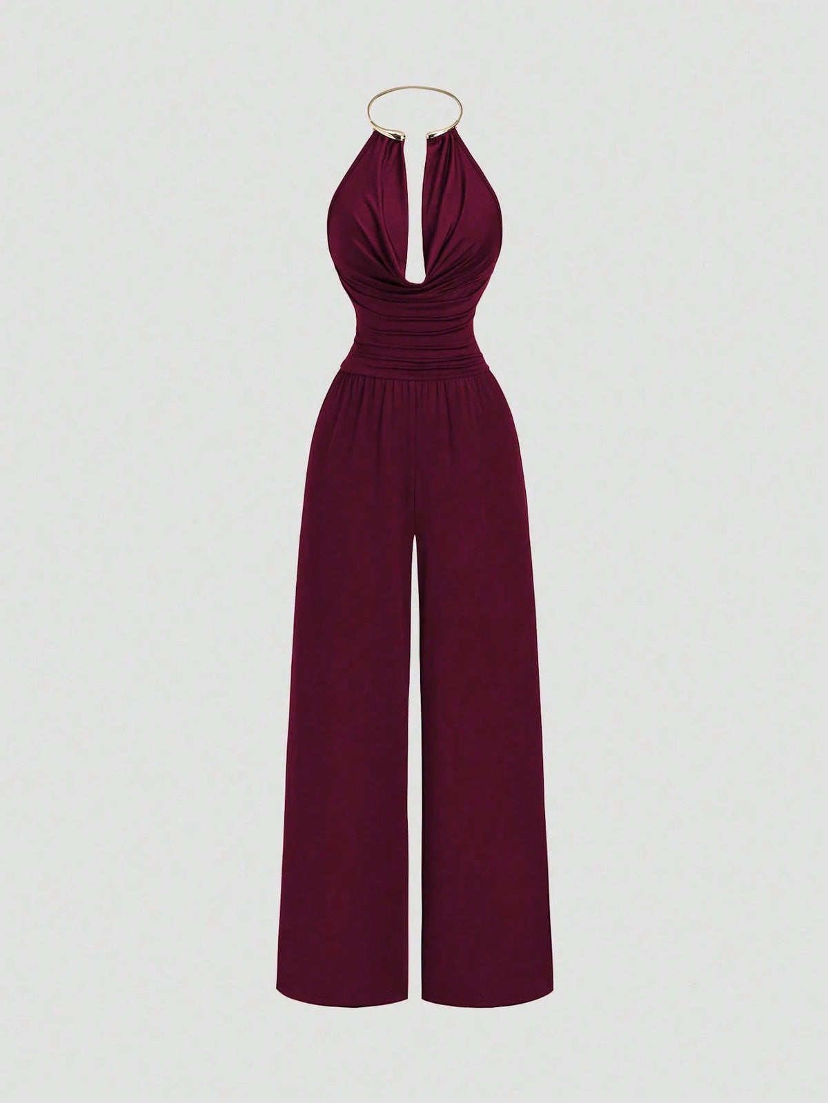 Sweetra Macacão feminino marrom, modelo retrô elegante e moderno, perfeito para a primavera/verão. Ideal para o dia a dia e para ocasiões especiais.